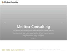Tablet Screenshot of meritexconsulting.com